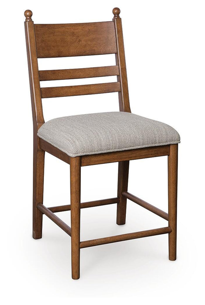 Chadworth Brown Upholstered Barstool (Priced Per Item, Must Order 2, 4, 6, or 8) - Brand New