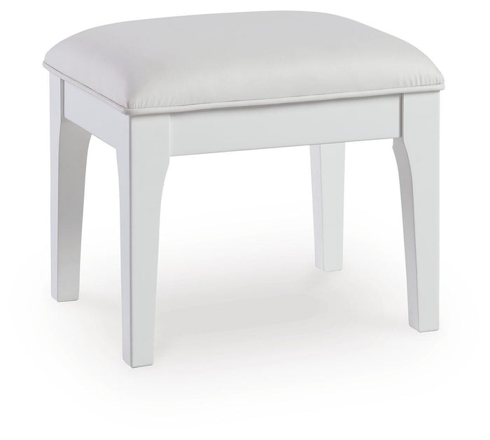 Chalanna White Vanity Stool - Brand New