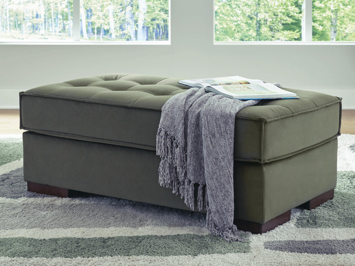 Chalcombe Olive Oversized Accent Ottoman - Brand New