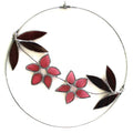 Cherry plum flower hoop suncatcher