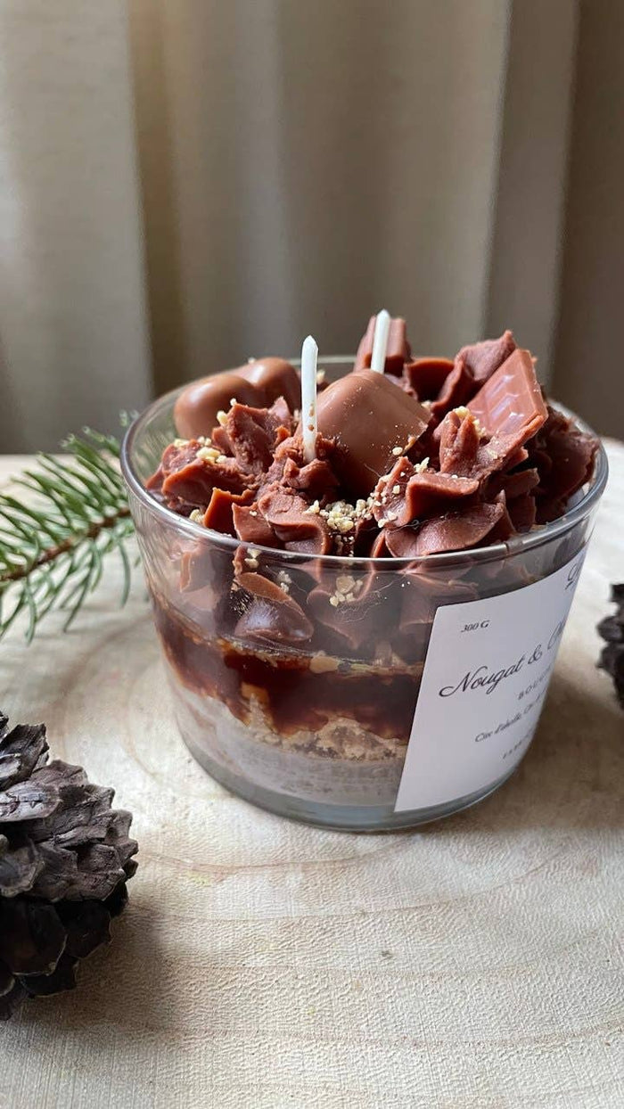 Chocolate Shortcake Dessert Candle