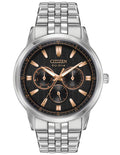 Citizen Eco-Drive Mens Corso - Stainless Steel - Black - Chronograph - Bracelet - BU2070-55E_aa971d07-1a4c-4134-8d74-3781e551b14f