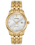 Citizen Eco-Drive Mens Diamond Watch - Gold-Tone - Bracelet - Date - 100m - BM7342-50A_35e7a960-486e-4b0c-8708-a31fcb9048b6