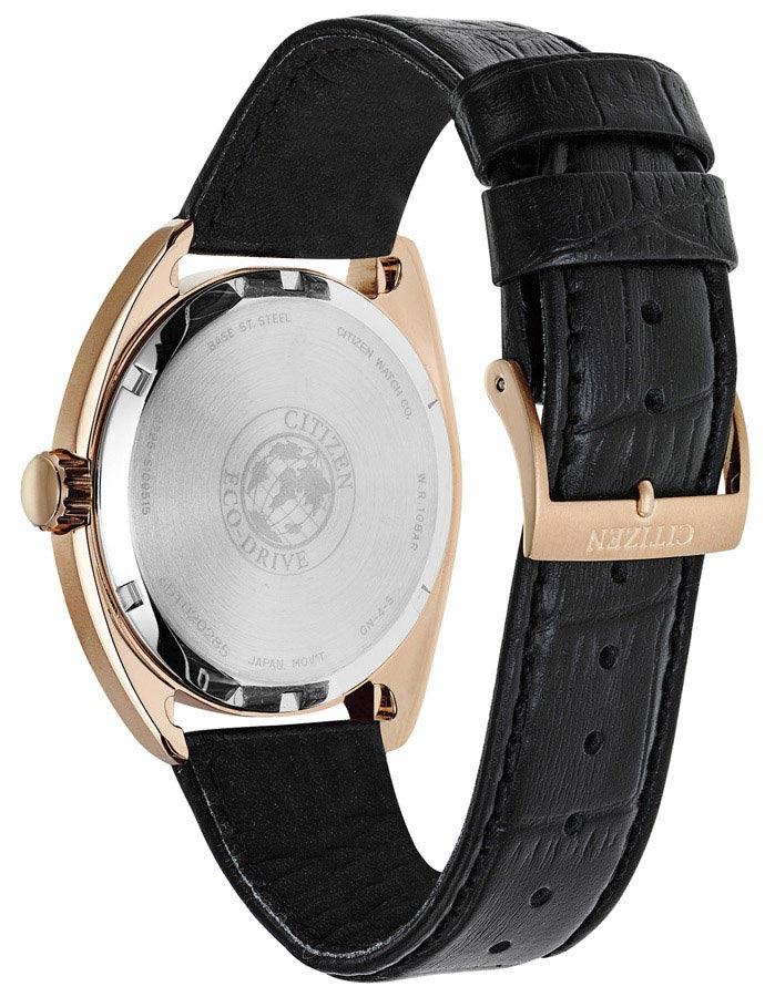 Citizen Eco-Drive Mens Watch - Rose-Gold - Grey Dial - Leather Strap - Day/Date - BU4013-07HC_2c4b260c-1547-4988-9171-bc32e419d41a