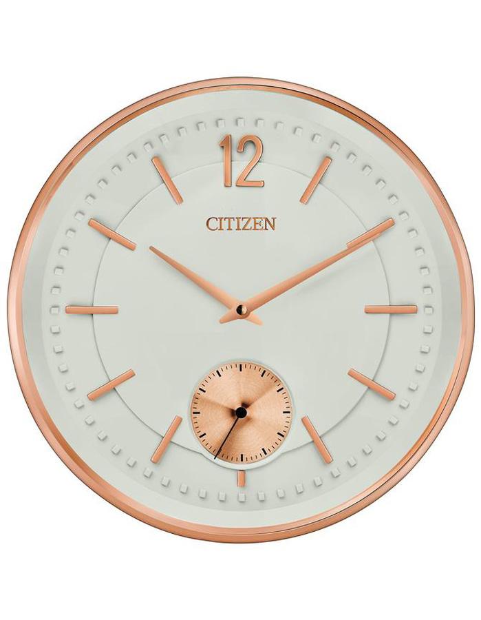 Citizen Gallery Rose Gold-Tone Circular Clock - Ivory Dial - Seconds Sub-Dial - CC2031