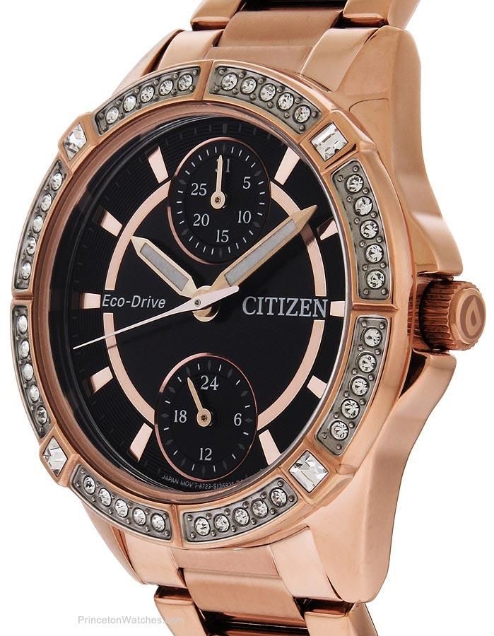 Citizen Ladies Crystal DRIVE POV Eco-Drive - Black Dial - Rose Gold-Tone - FD3003-58EA_3d08171e-8453-4f80-a0ff-62aba3b003b2