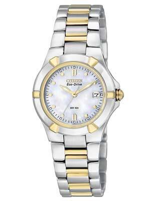 Citizen Ladies Riva Sport Watch - Two-Tone  - Mother of Pearl Dial - Date - EW1534-57D_688b0613-bb88-47f9-b27e-bd9ed8ed3f47