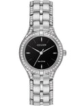 Citizen Ladies Silhouette Crystal Accented Case & Bracelet - Black Dial - FE2060-53E_477fbcea-f082-4bca-9a11-6d3bd4467e23