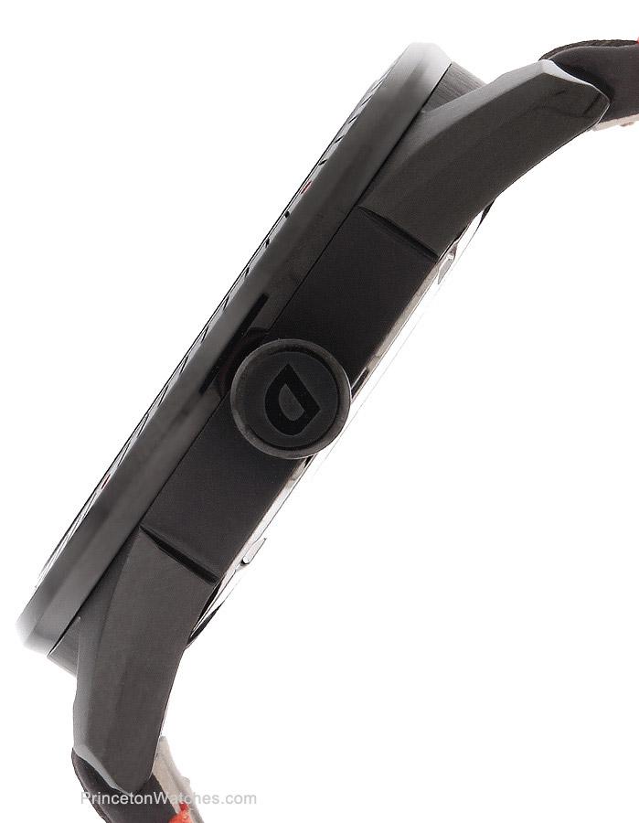 Citizen Mens DRIVE CTO - Black Case - Orange Accents - Brown Strap - Date - BM6995-19EB