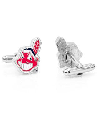 Cleveland Indians Chief Wahoo Cufflinks - Enamel Detail - Bullet Back - PD-IND2-SLB_447353bf-bb82-4f5b-ac53-629f3f02616d