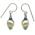 Owen Glass Collection Clouds 23 glass pearl earrings featuring delicate cloud-shaped design and lustrous glass pearls.