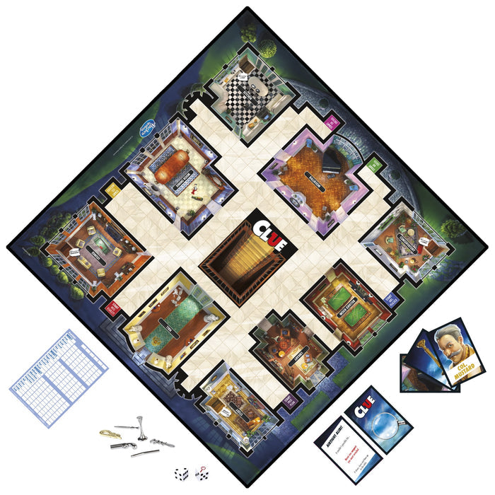 Clue Board Game, Mystery Game for Kids Ages 8 and Up, Family Games for 2-6 Players - Brand New