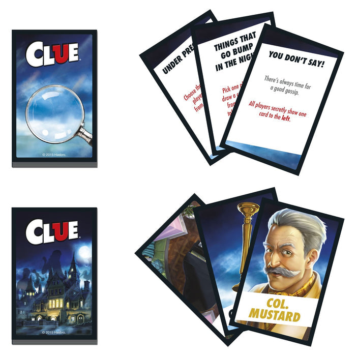 Clue Board Game, Mystery Game for Kids Ages 8 and Up, Family Games for 2-6 Players - Brand New