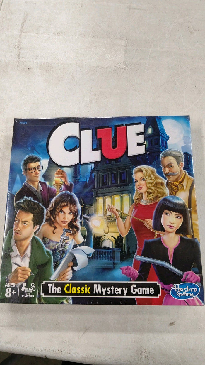 Clue Board Game, Mystery Game for Kids Ages 8 and Up, Family Games for 2-6 Players - Brand New