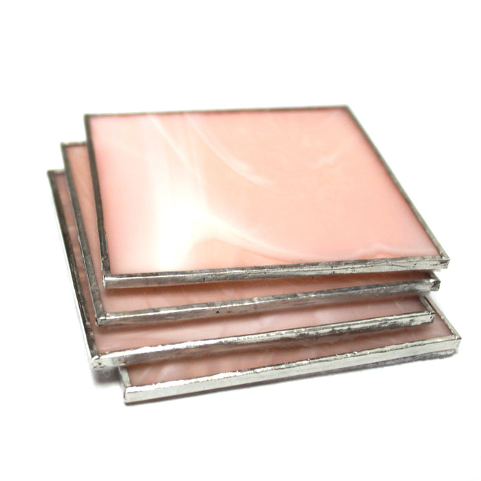 coasters set - pink swirl