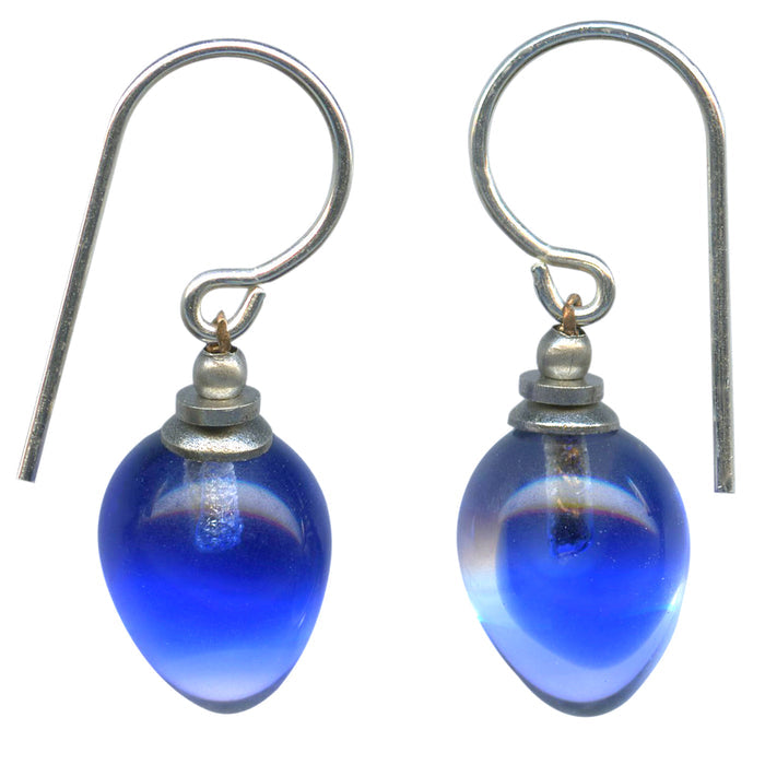 Owen Glass Collection COLORS 21 earrings featuring vibrant, colorful glass bead designs on silver hooks.