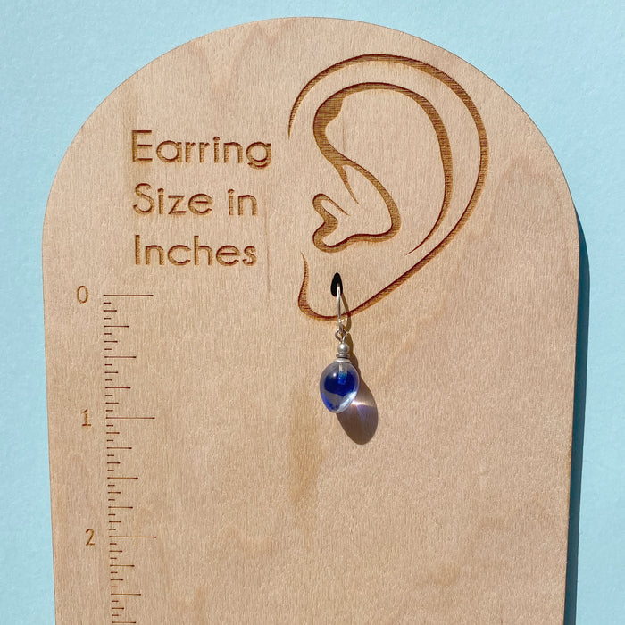 Owen Glass Collection COLORS 21 earrings with vibrant multicolored glass beads and gold-tone hooks.