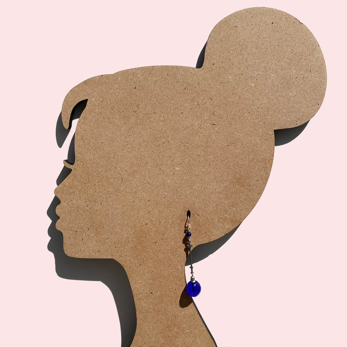 Owen Glass Collection earrings featuring delicate glass design, shown in image 293b. Elegant jewelry accessory for various outfits.