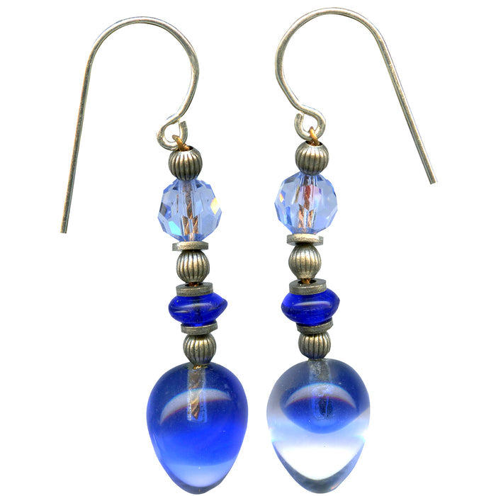 Owen Glass Collection Watercolors 2 earrings featuring colorful watercolor-inspired design and elegant dangle style.
