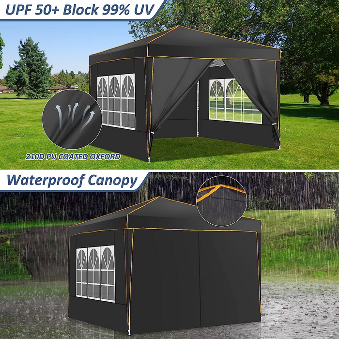 COBIZI 10x10 Pop Up Outdoor Waterproof Commercial Canopy - Brand New