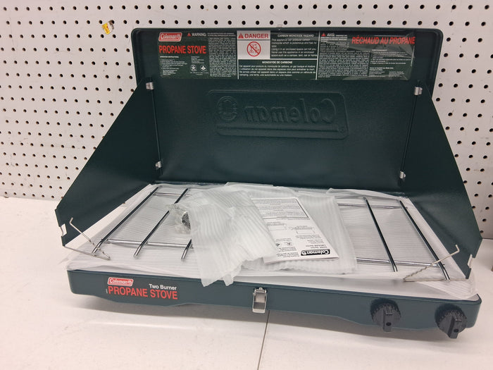 Coleman Brand, Matchlight 10,000 BTU 2-Burner Propane Stove, black - Brand New