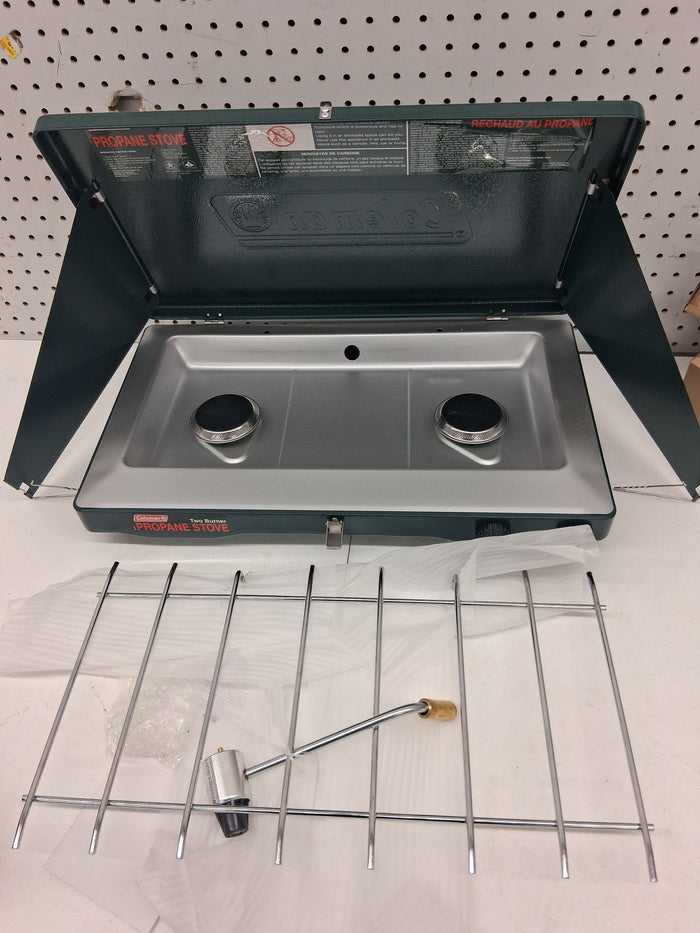 Coleman Brand, Matchlight 10,000 BTU 2-Burner Propane Stove, black - Brand New