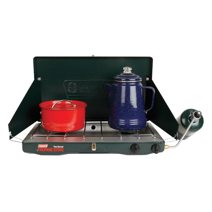 Coleman Brand, Matchlight 10,000 BTU 2-Burner Propane Stove, black - Brand New