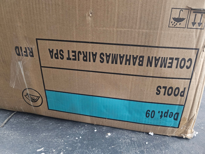 Coleman SaluSpa Bahamas AirJet 2-4 Person Circle Inflatable Hot Tub with Pump #P08411 - Used, Like New