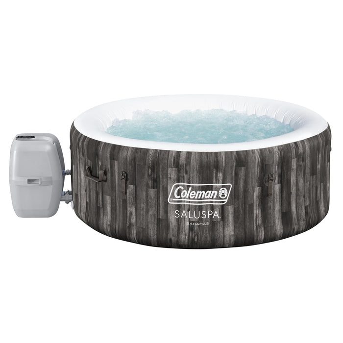 Coleman SaluSpa Bahamas AirJet 2-4 Person Circle Inflatable Hot Tub with Pump #P08411 - Used, Like New
