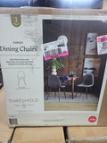 Copley Upholstered Dining Chair - 2 Pack (Dark Gray)