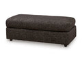 Coralene Onyx Oversized Accent Ottoman - Brand New
