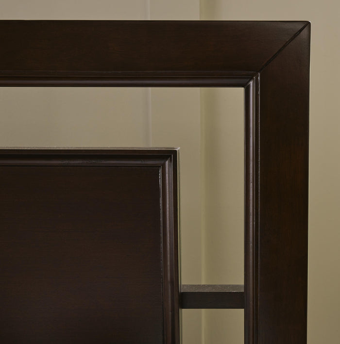 Covetown Dark Brown Covetown Queen Panel Bed - Brand New