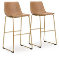 Crandox Toast/Gold Tall UPH Barstool (Priced Per Item, Must Order 2, 4, 6, or 8) - Brand New