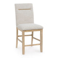 Crendlin Light Brown Upholstered Barstool (Priced Per Item, Must Order 2, 4, 6, or 8) - Brand New