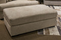 Crespino Oatmeal Ottoman - Brand New