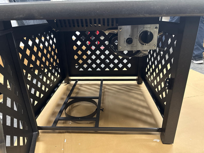Crosley Furniture Tucson Outdoor Propane Fire Pit Table for Outside Patio Backyard Deck, 50,000 BTU - Brand New