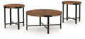 Crosstrail Brown Occasional Table Set (3/CN) - Brand New