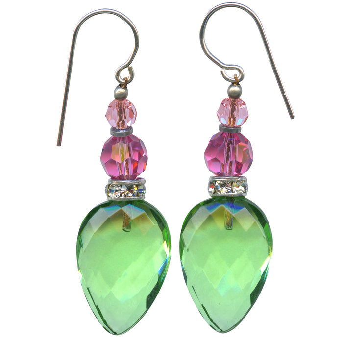 Owen Glass Collection Cruise 21 earrings featuring sleek, modern silver design with geometric shapes and polished finish.
