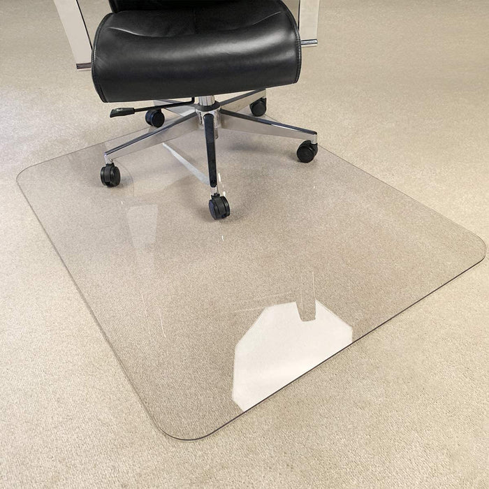 Crystal Clear 1/5" Thick 47" x 35" Heavy Duty Hard Chair Mat |Suitable for Carpet or Hard Floor