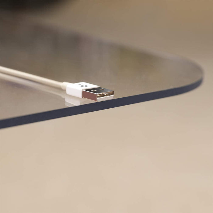 Crystal Clear 1/5" Thick 47" x 35" Heavy Duty Hard Chair Mat |Suitable for Carpet or Hard Floor