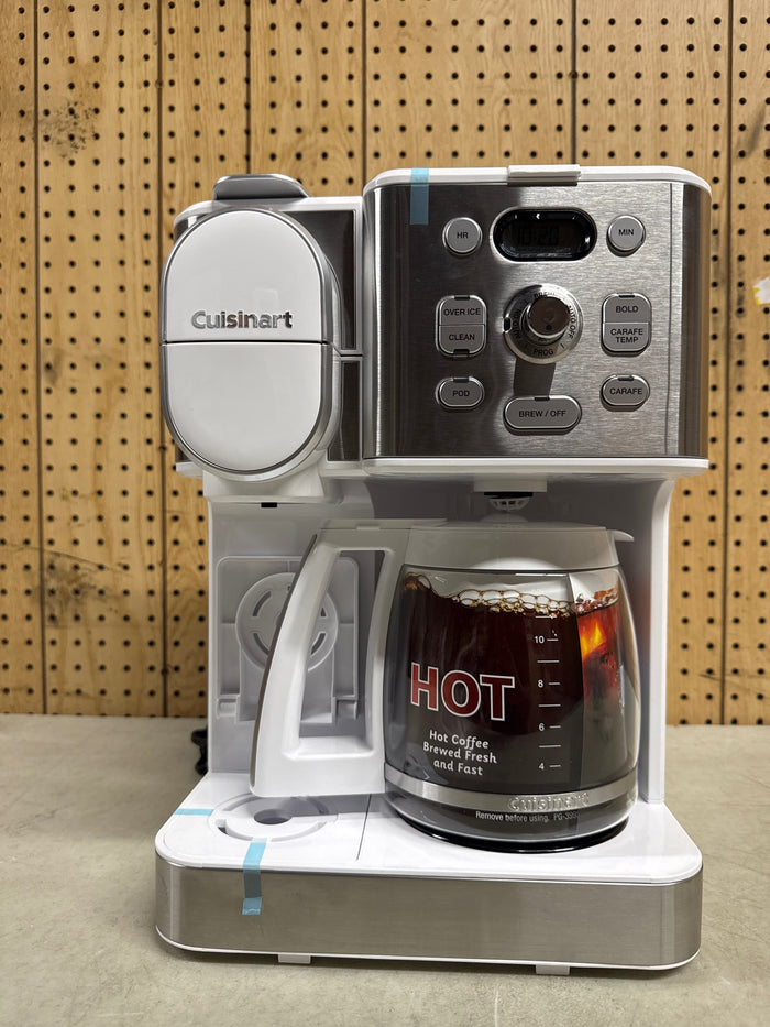 Cuisinart 2-in-1 Coffeemaker, 12 Cup Capacity, Single Serve, Hot or Iced - Brand New - Open Box