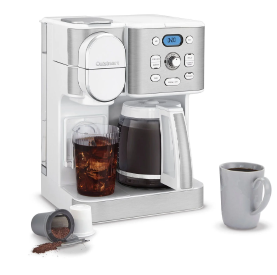 Cuisinart 2-in-1 Coffeemaker, 12 Cup Capacity, Single Serve, Hot or Iced - Brand New - Open Box