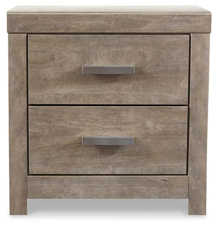 Culverbach Gray Two Drawer Night Stand - Brand New