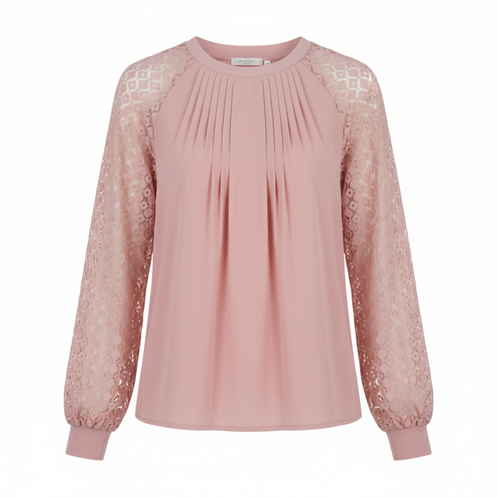 MEELANO Dame Smart Casual Top Til Kvinder Lange ærmer Afslappet Pasform Blødt Stof