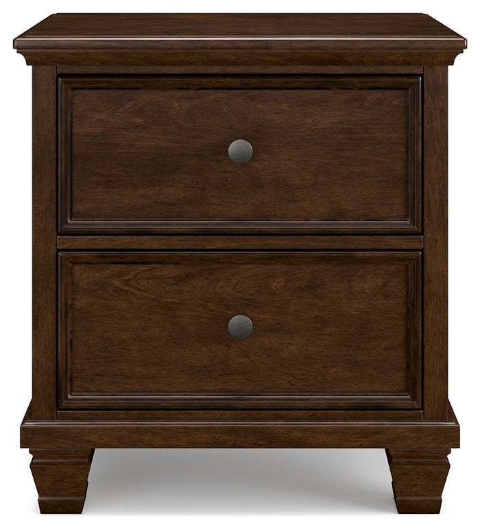 Danabrin Brown Two Drawer Night Stand - Brand New