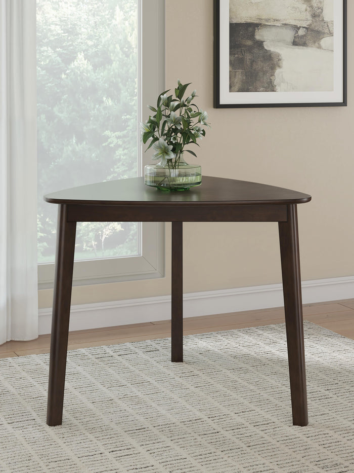 Dantenton Merlot Triangle Dining Room Table - Brand New