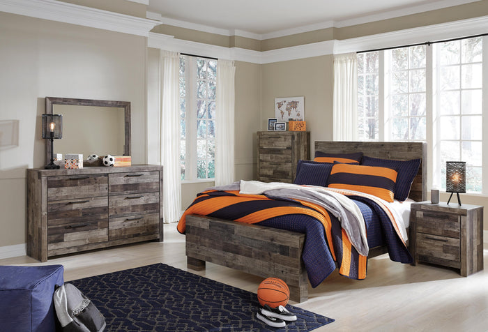 Derekson Multi Gray Derekson Full Panel Bed - Brand New