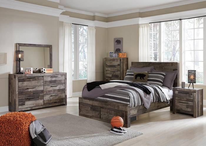 Derekson Multi Gray Derekson Full Panel Bed - Brand New