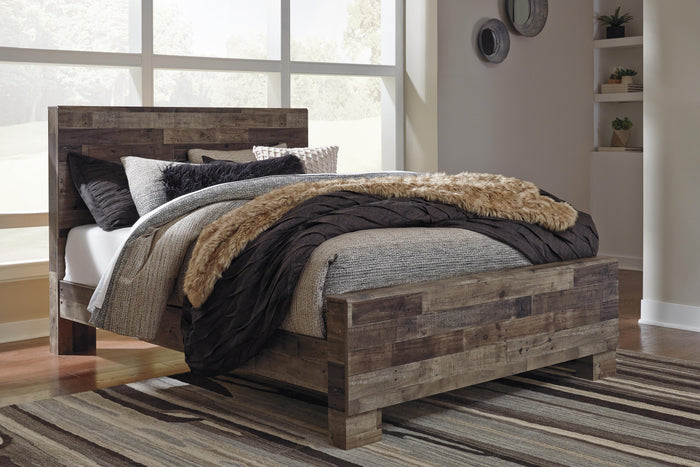 Derekson Multi Gray Derekson Queen Panel Bed - Brand New