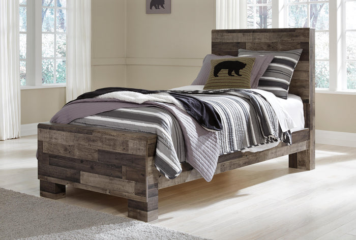 Derekson Multi Gray Derekson Twin Panel Bed - Brand New